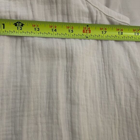 H&M White Cotton Sleeveless Midi Sundress Womens Size Small Beach Vacation - Picture 4 of 8